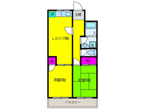 サンデュー和泉砂川の物件間取画像